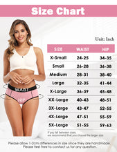 Load image into Gallery viewer, POKARLA Women's Cotton Stretch Underwear Ladies Mid-high Waisted Briefs Panties 5-Pack