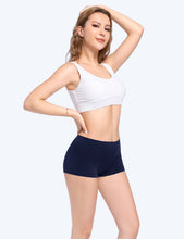 Load image into Gallery viewer, POKARLA Women's Seamless Boyshort Panties Nylon Stretch Boxer Briefs Underwear Pack of 5