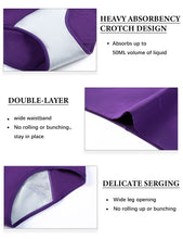Load image into Gallery viewer, POKARLA Women's Period Cotton Underwear Heavy Flow Leakproof Panties Postpartum Menstrual Protective Briefs