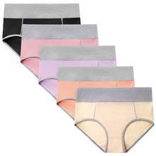 Load image into Gallery viewer, POKARLA Women's High Waisted Cotton Underwear Soft Breathable Panties Stretch Briefs Regular & Plus Size 5-Pack