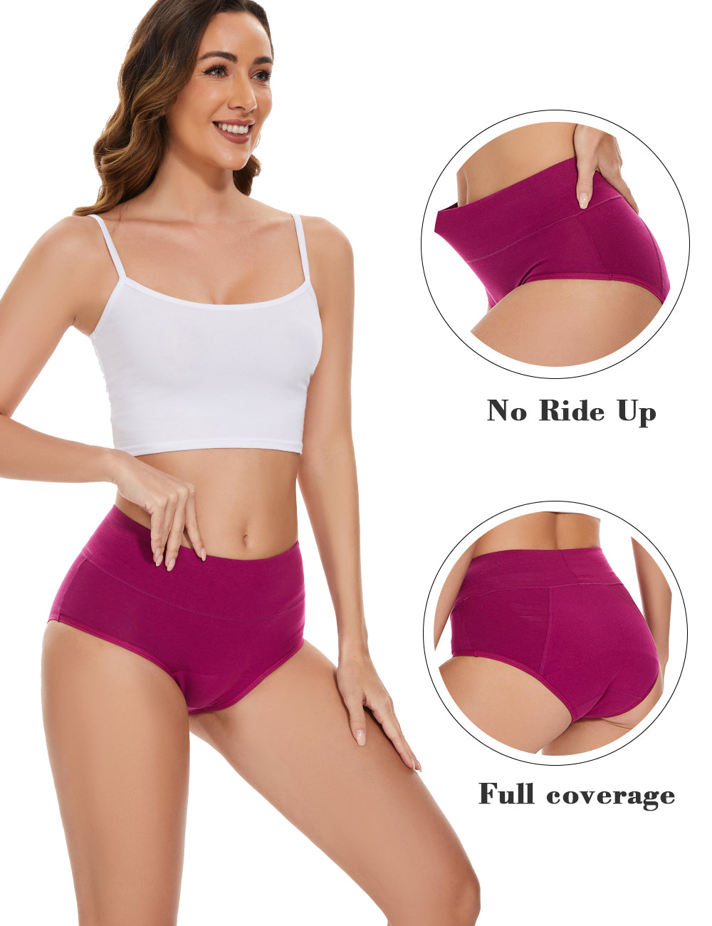 Angelhood Period Panties for Women Leak Proof Period Underwear Cotton  Postpartum Ladies Briefs 6 Pack at  Women's Clothing store