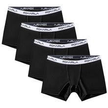 Load image into Gallery viewer, POKARLA 4.5&quot; Inseam Womens Cotton Boxer Briefs Underwear Boy Shorts Panties 4 Pack(Regular &amp; Plus Size)
